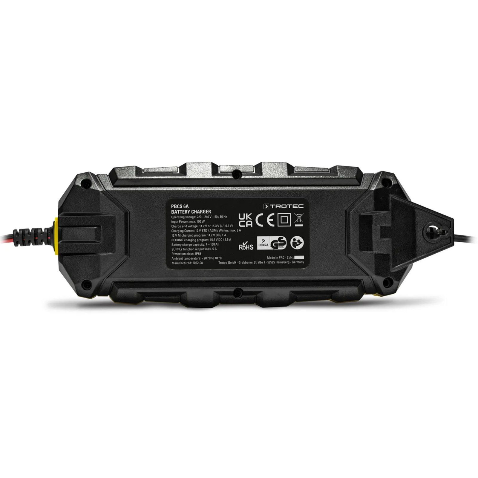 Зарядний пристрій для автомобільного акумулятора Trotec PBCS 6A, 12V, 4-150Ah (4675000010) 2