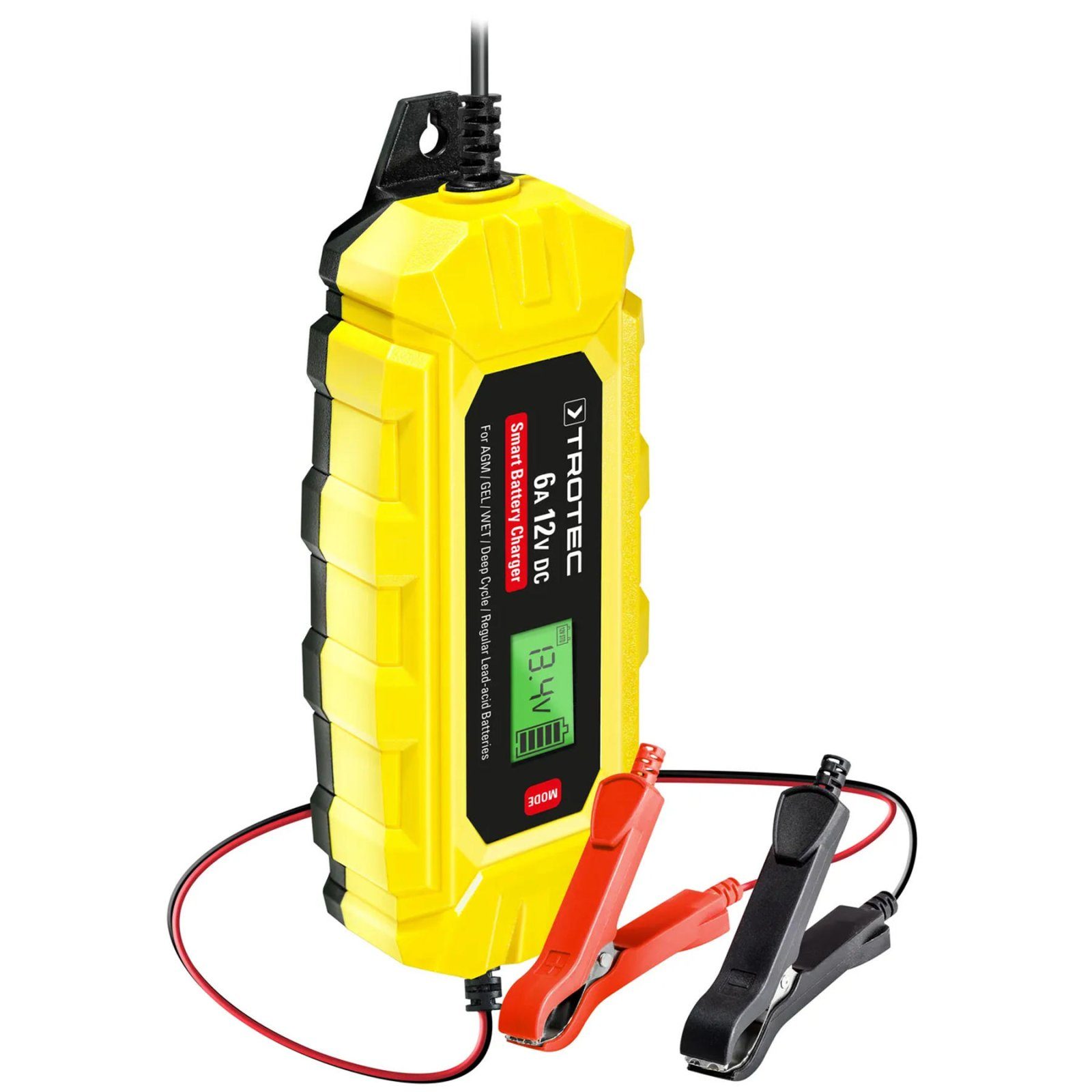 Зарядний пристрій для автомобільного акумулятора Trotec PBCS 6A, 12V, 4-150Ah (4675000010) 6