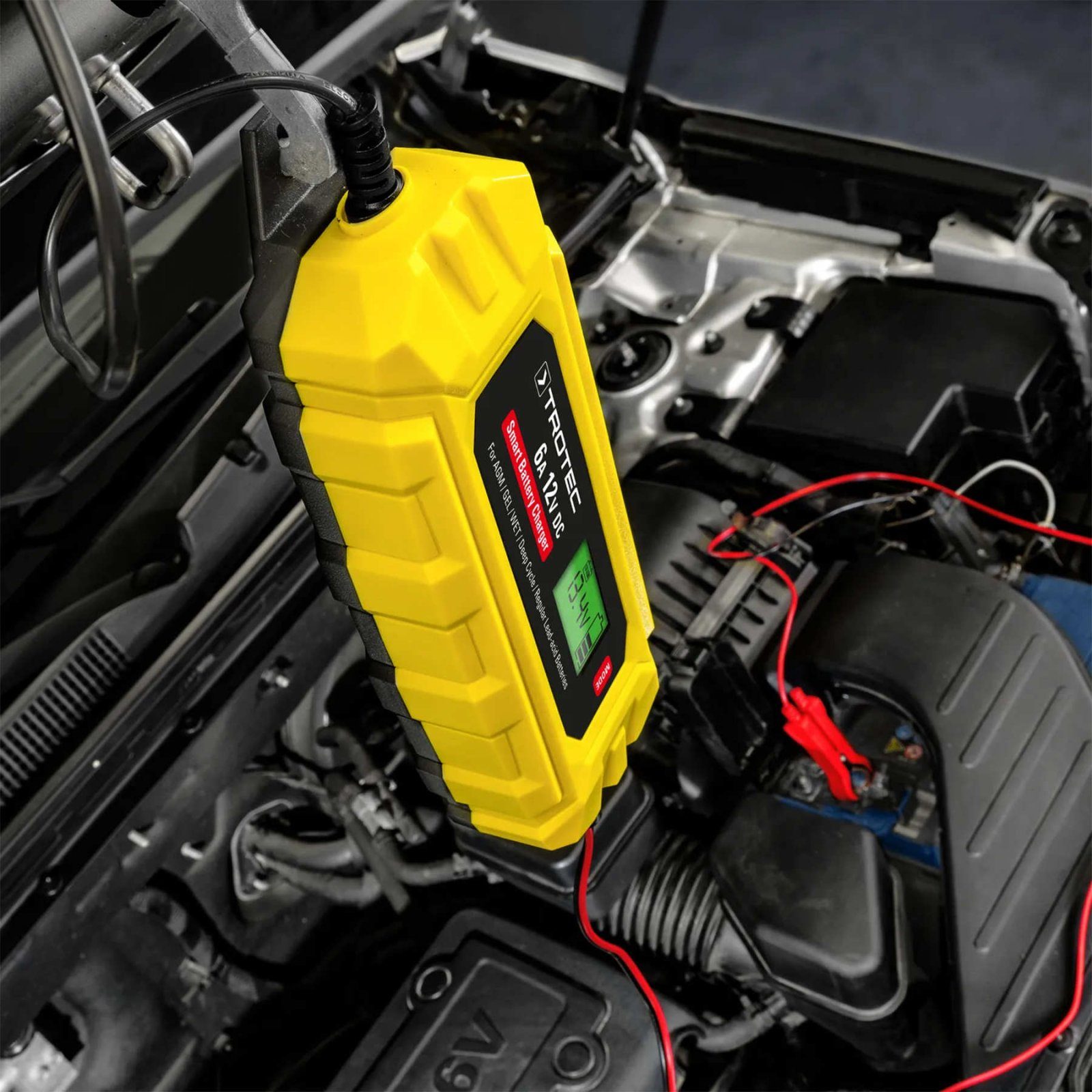 Зарядний пристрій для автомобільного акумулятора Trotec PBCS 6A, 12V, 4-150Ah (4675000010) 12