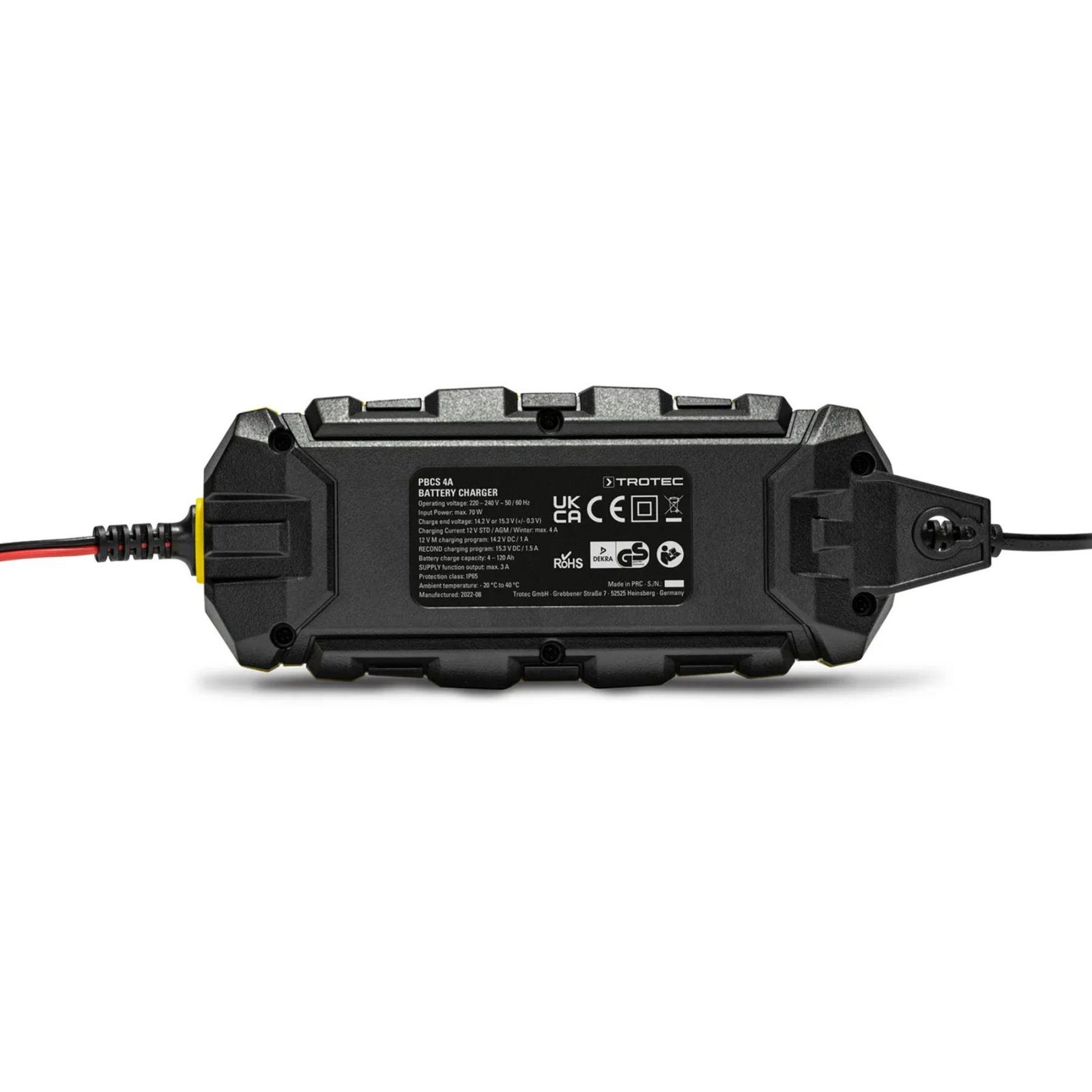 Зарядний пристрій для автомобільного акумулятора Trotec PBCS 4A, 12V, 4-120Ah (4675000005) 2