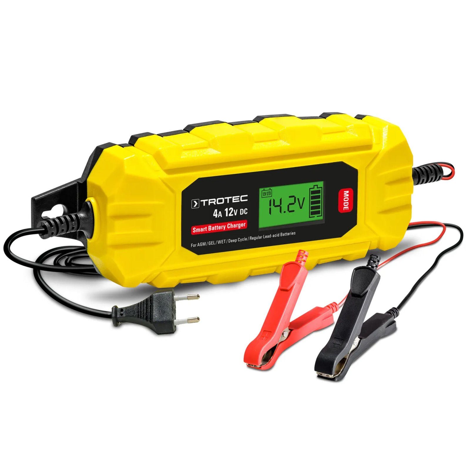 Зарядний пристрій для автомобільного акумулятора Trotec PBCS 4A, 12V, 4-120Ah (4675000005)