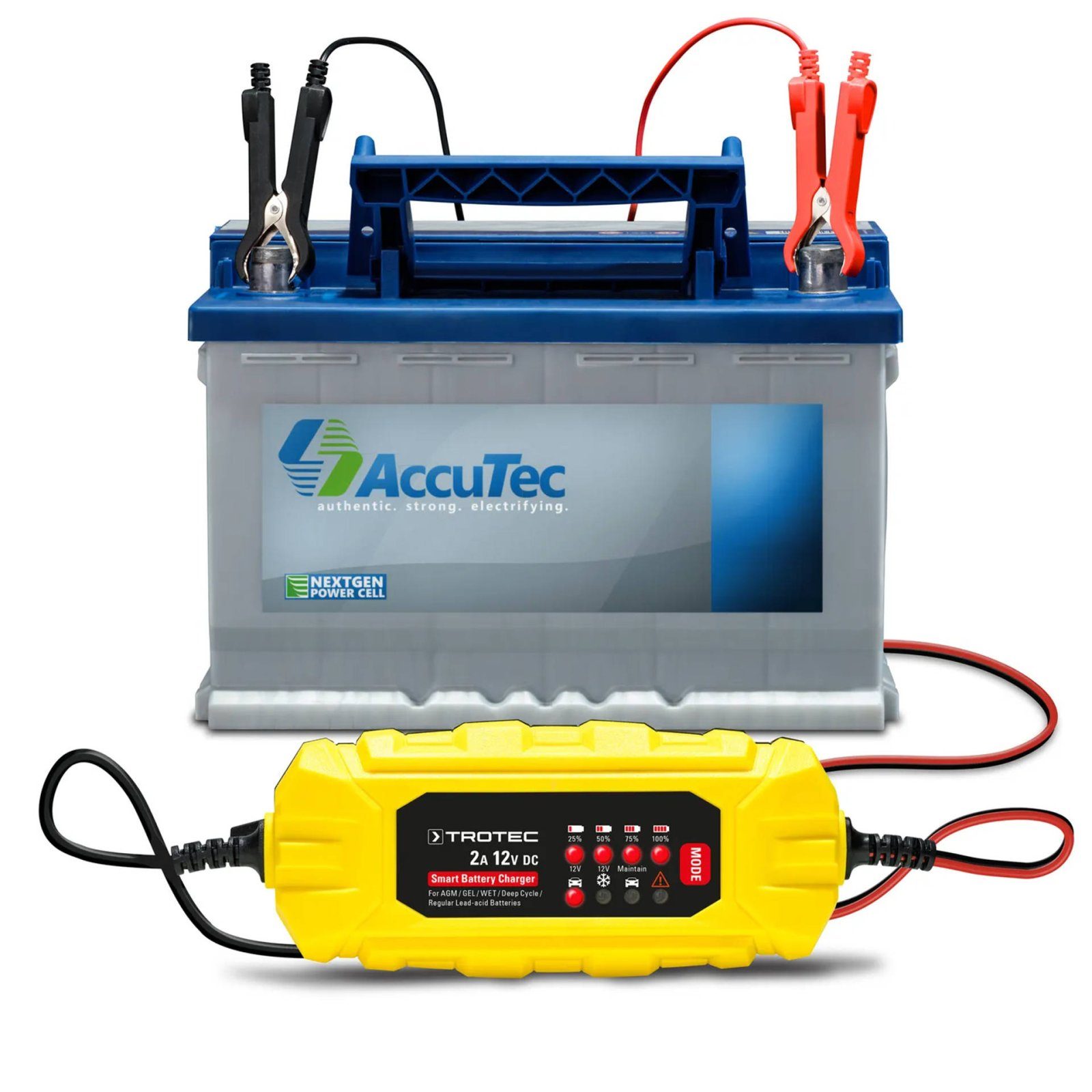 Зарядний пристрій для автомобільного акумулятора Trotec PBCS 2A, 12V, 4-60Ah (4675000001) 4