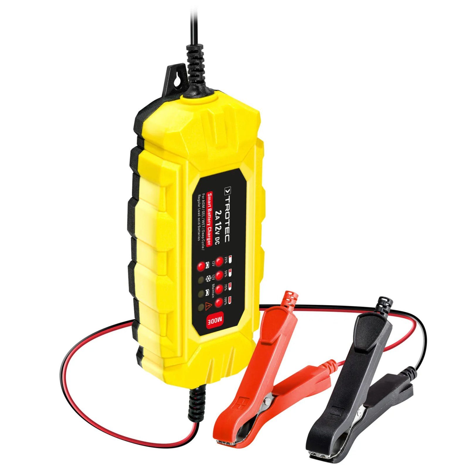 Зарядний пристрій для автомобільного акумулятора Trotec PBCS 2A, 12V, 4-60Ah (4675000001) 8