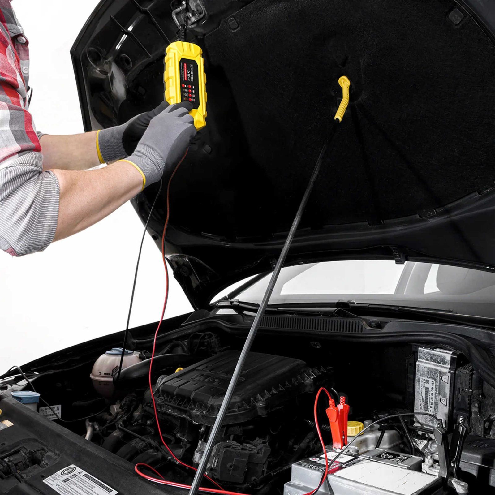 Зарядний пристрій для автомобільного акумулятора Trotec PBCS 2A, 12V, 4-60Ah (4675000001) 10