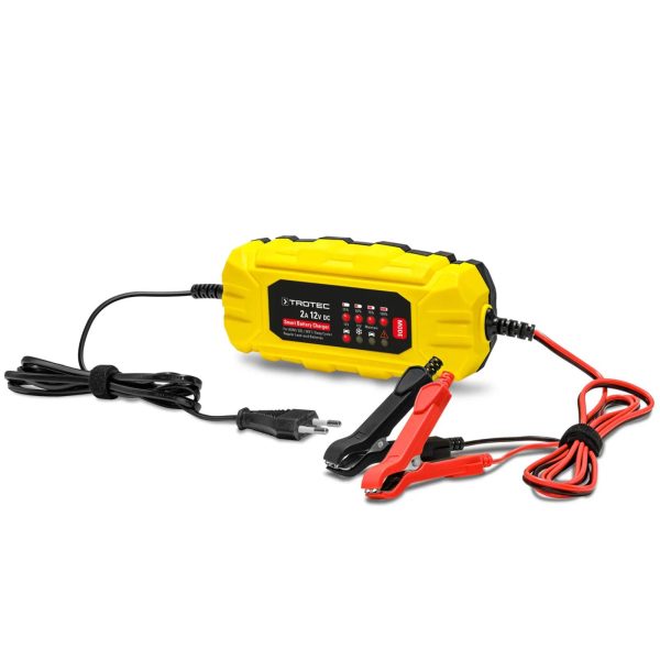 Зарядний пристрій для автомобільного акумулятора Trotec PBCS 2A, 12V, 4-60Ah (4675000001)