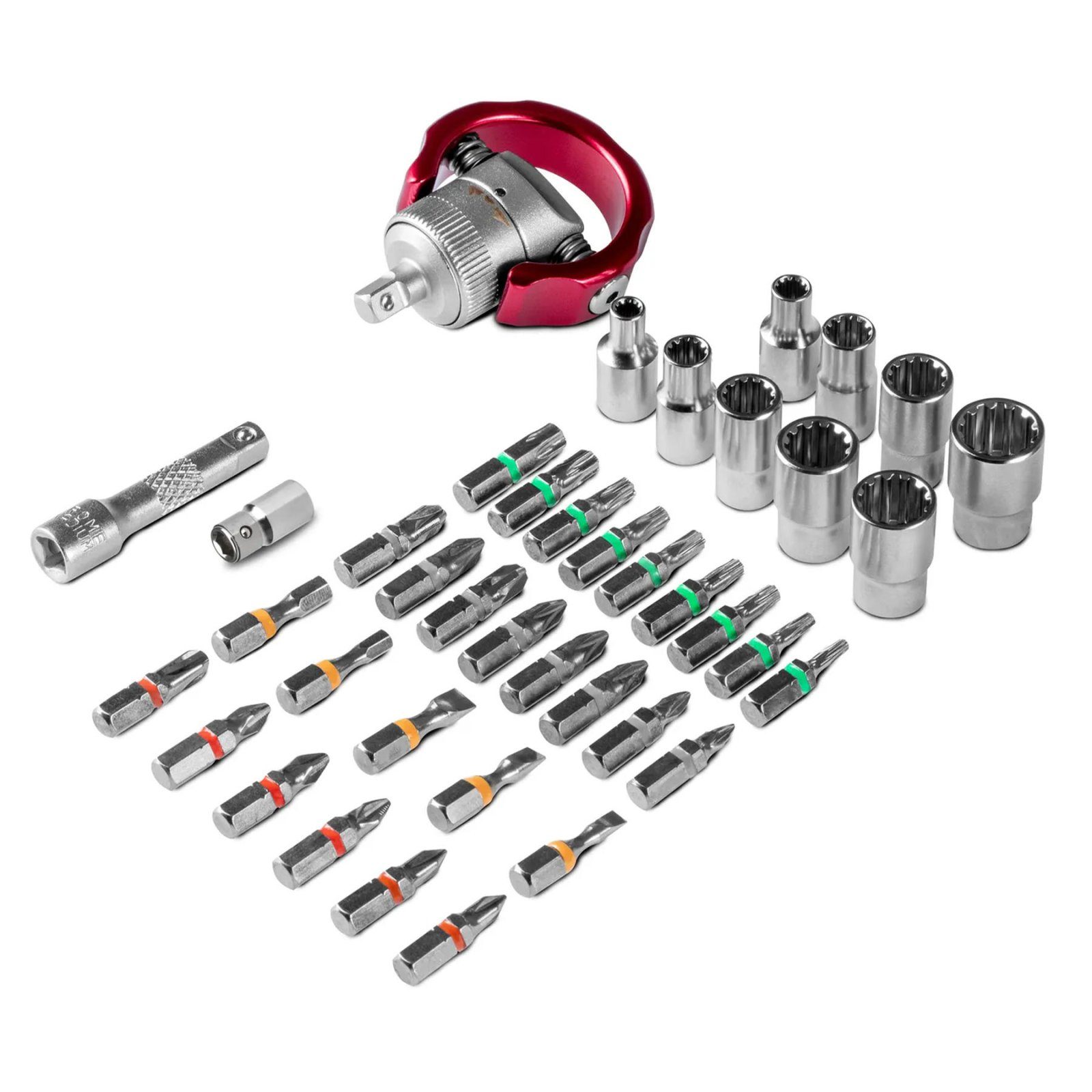 Викрутка з набором біт Trotec 40 pieces Bit and Socket Wrench Set (6200001005) 5