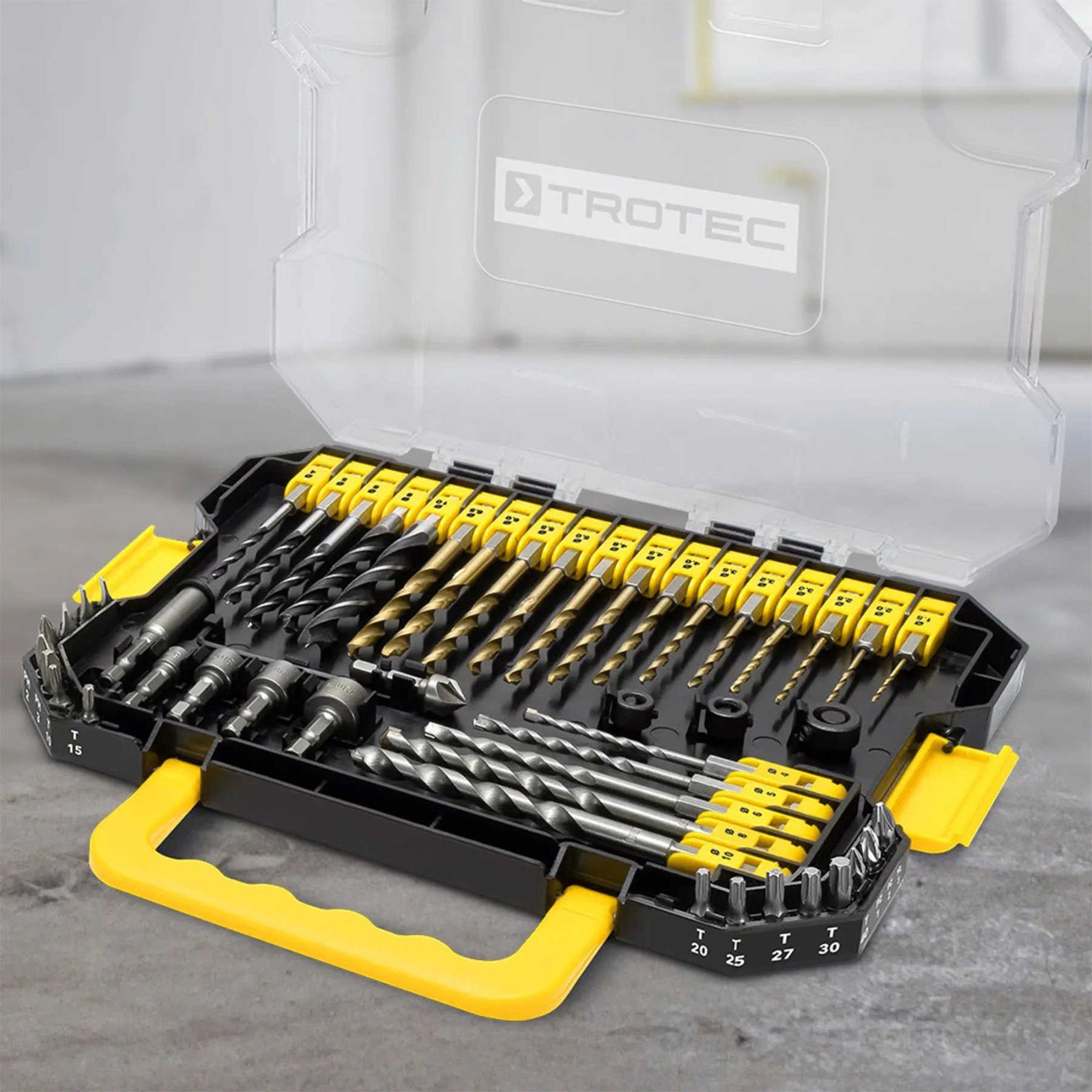 Набір біт і свердел Trotec 49 pieces Hexagon Shank Drill and Bit Set (6200001160) 11