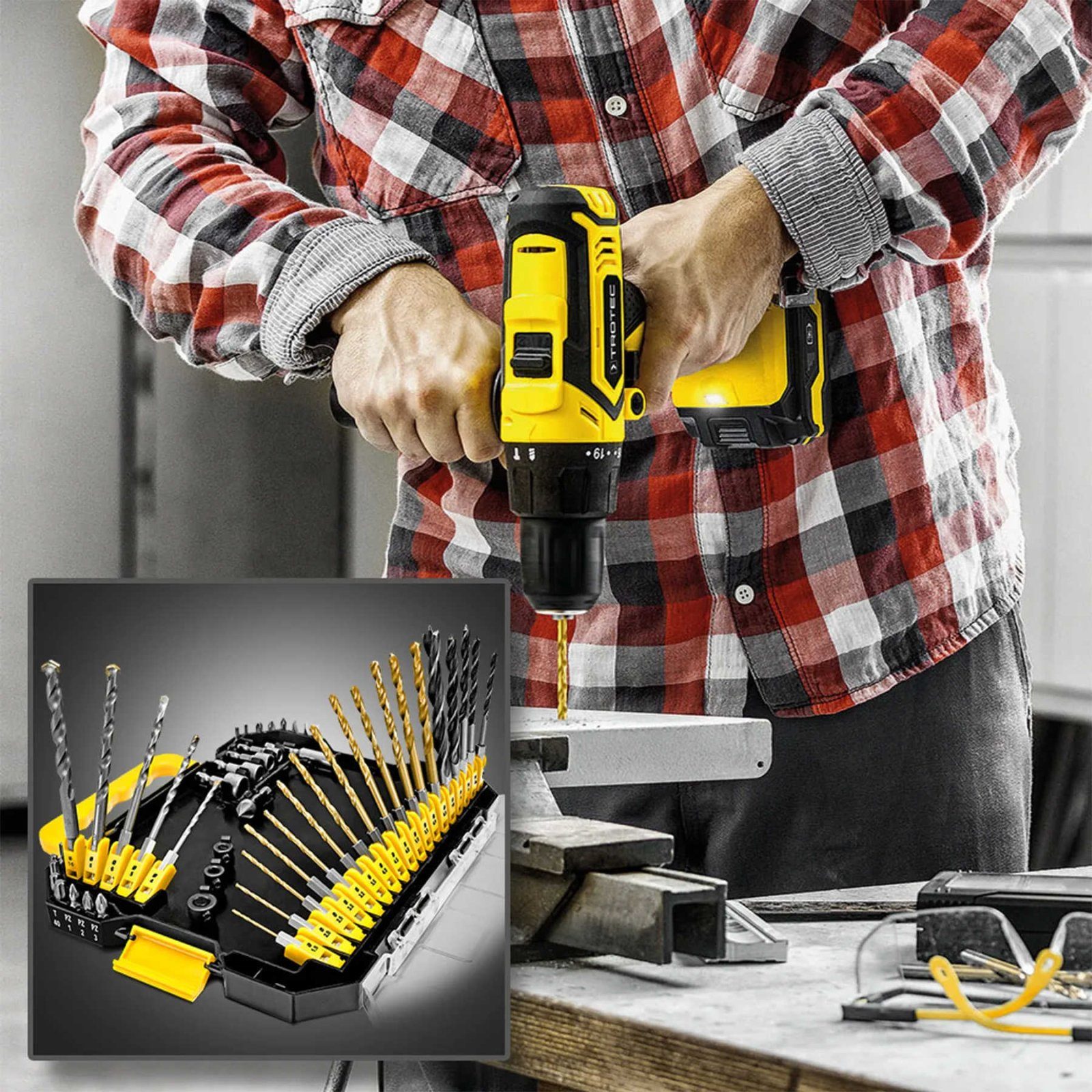 Набір біт і свердел Trotec 49 pieces Hexagon Shank Drill and Bit Set (6200001160) 8