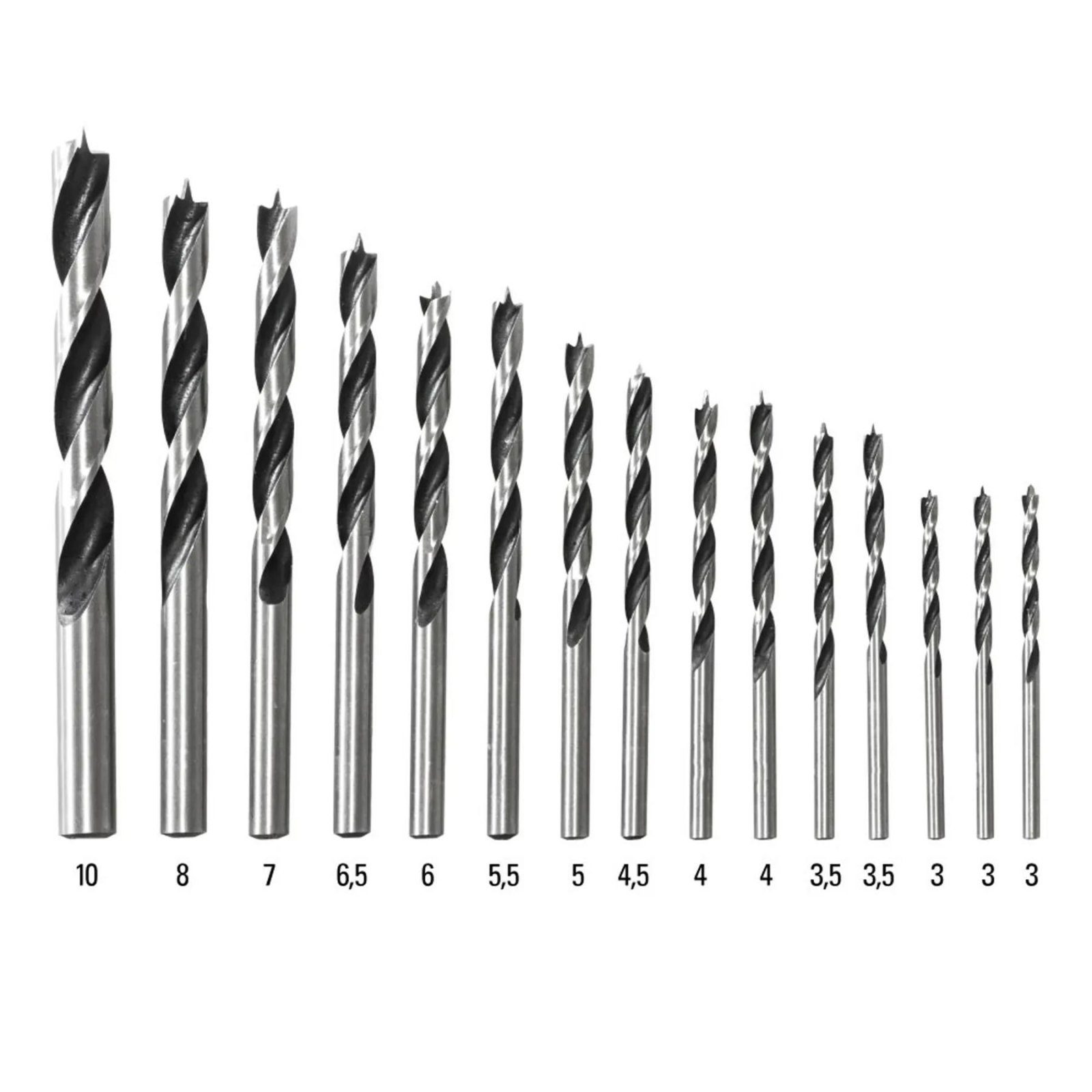 Набір свердел по дереву Trotec 15 pieces Wood Drill Set (6200001101) 3