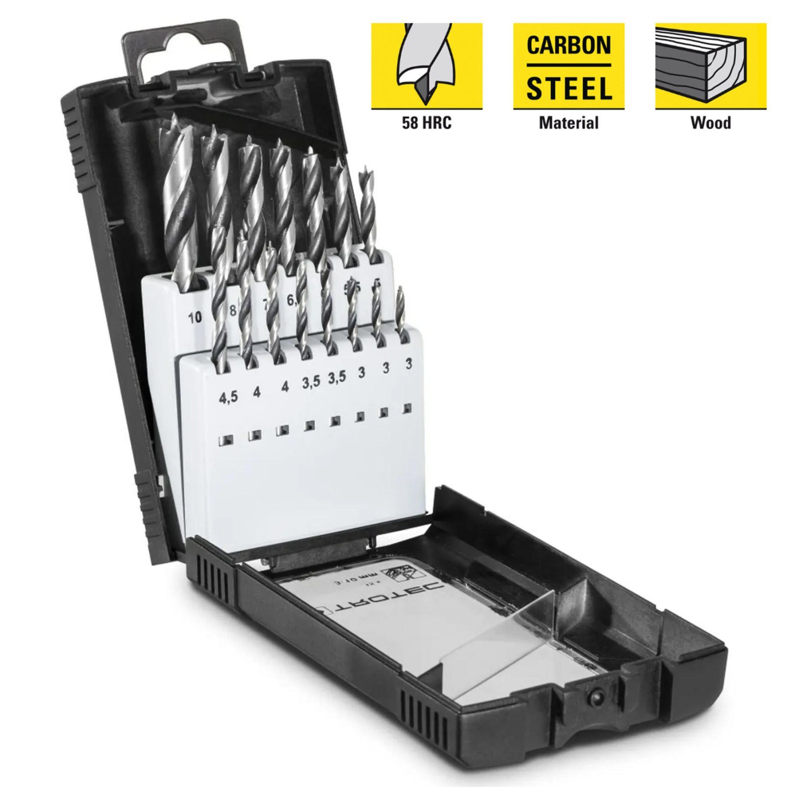Набір свердел по дереву Trotec 15 pieces Wood Drill Set (6200001101) 2