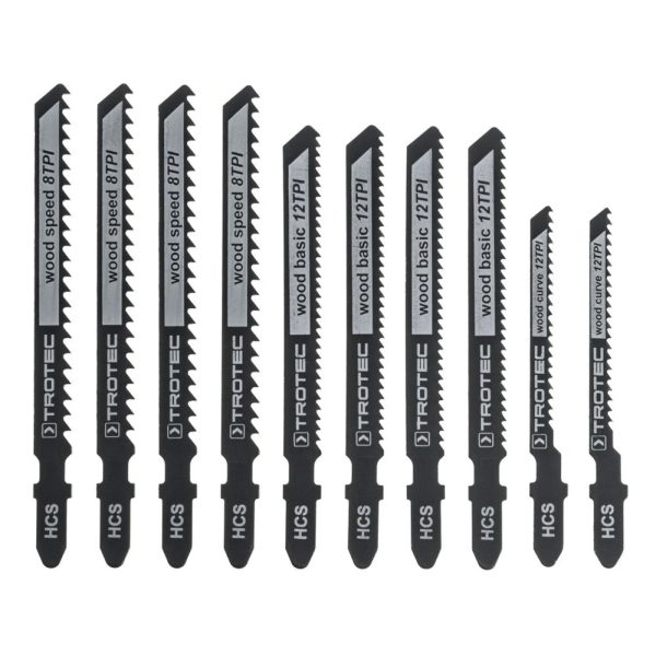 Набір пиляльних полотен для електролобзика Trotec 10 pieces Wood Set (6215001101)