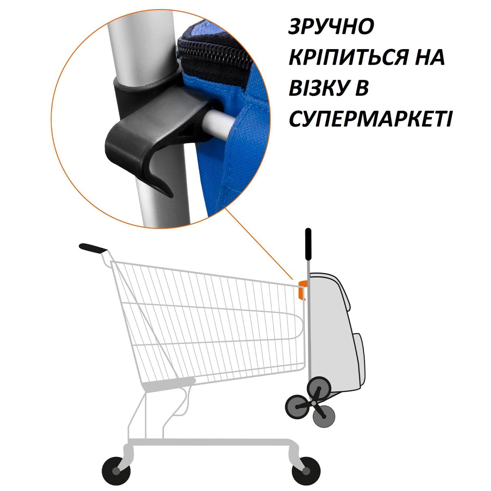 Сумка-візок Casa Si Stairs Blue Stripes (CS93073) 3