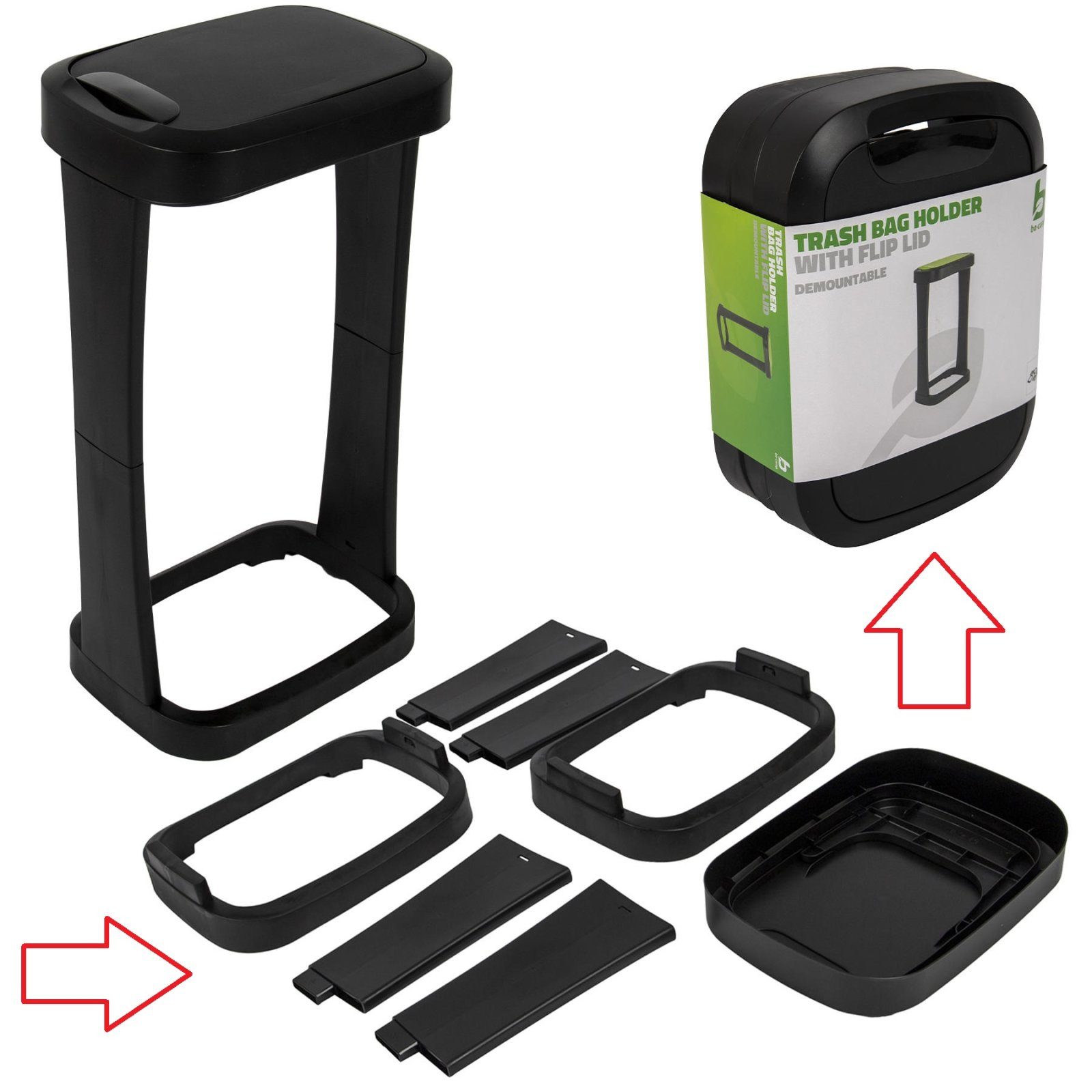 Корзина для сміття складана Bo-Camp Flip Lid 120L Black (6315225) 2