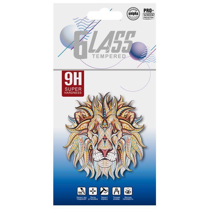 Упаковка для захисного скло Lion Ukr (конверт) Білий / Синій 2