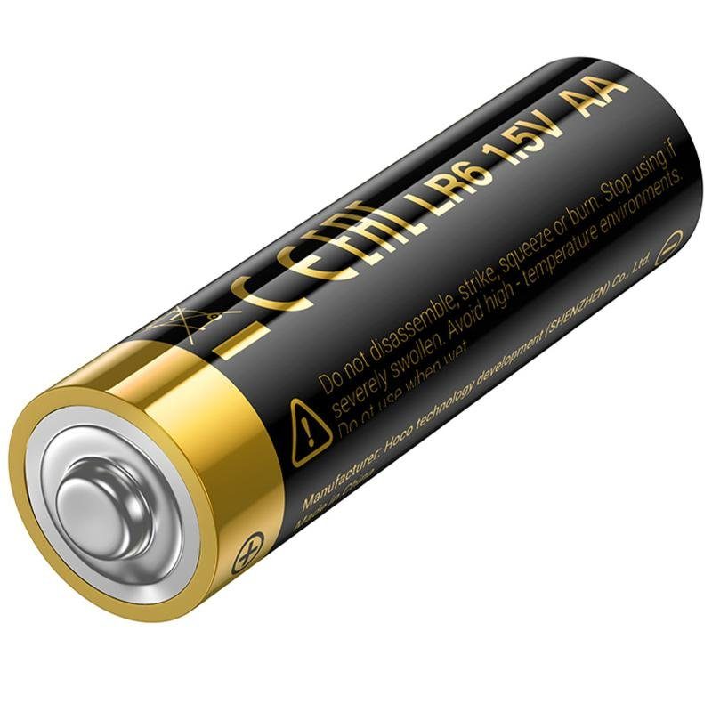 Батарейки Hoco JA1A AA (LR6) Alkaline 2 pcs Black 6