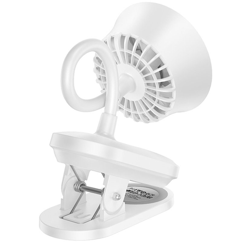 Портативний вентилятор Hoco HX610 handheld folding fan 1800 mAh White 5
