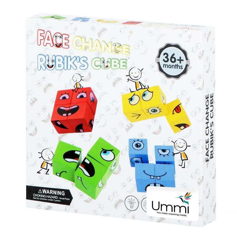 Настільна інтерактивна гра Ummi Face Change Rubik's Cube White 5