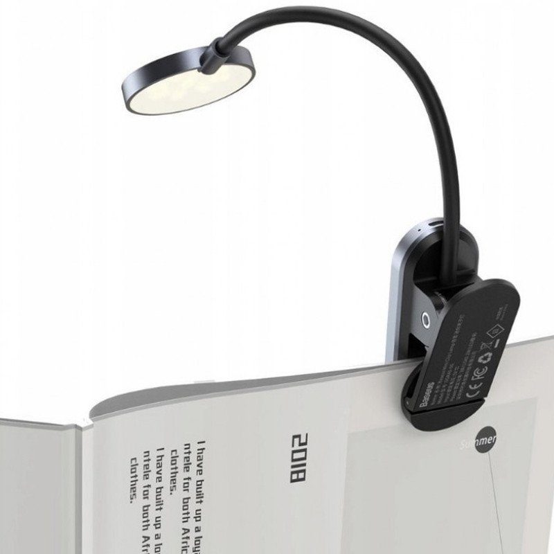 Лампа Baseus Comfort Reading Mini Clip Lamp (DGRAD-0) Dark Gray 3