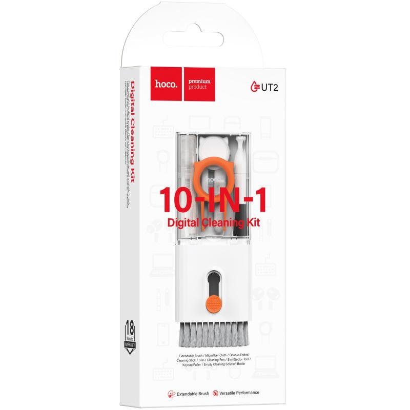 Набір для очищення гаджетів Hoco UT2 Mr. Gadget 10in1 White 2