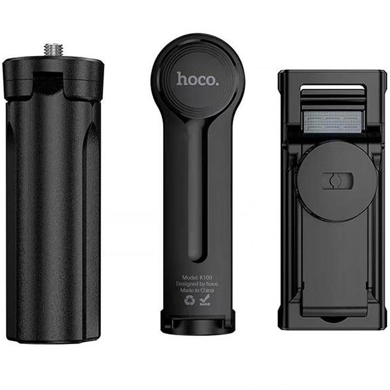 Монопод для селфі Hoco K100 Prestigio mini трипод + крепление 1/4 Black 3