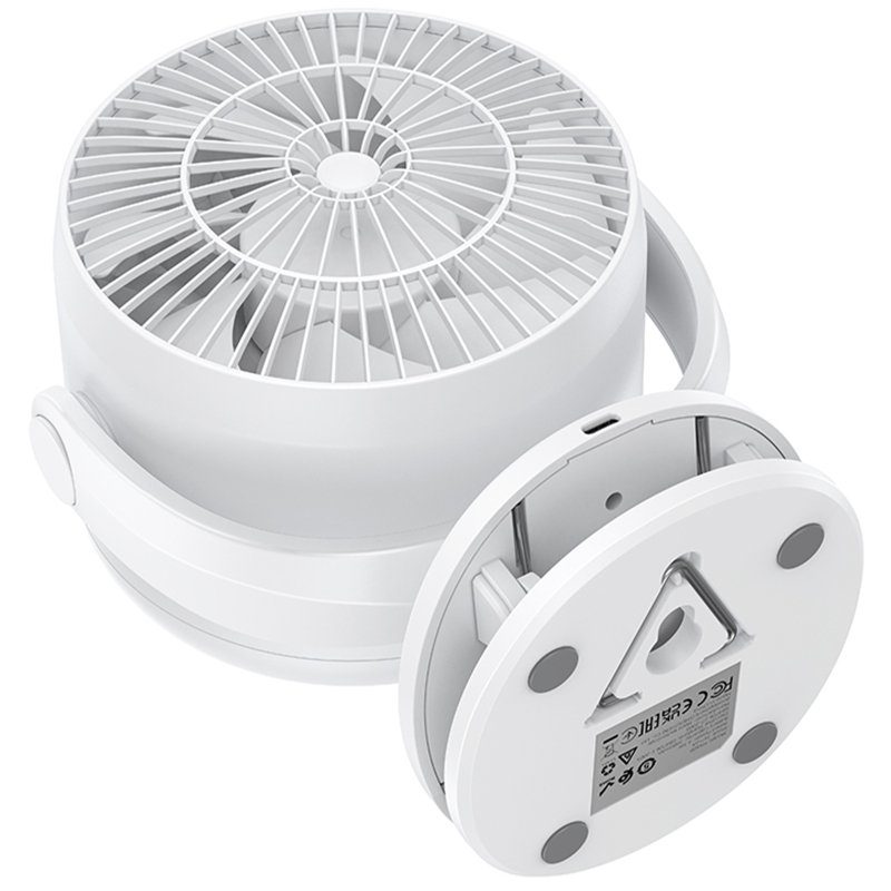 Портативний вентилятор Hoco HX608 handheld folding fan 3600 mAh White 6