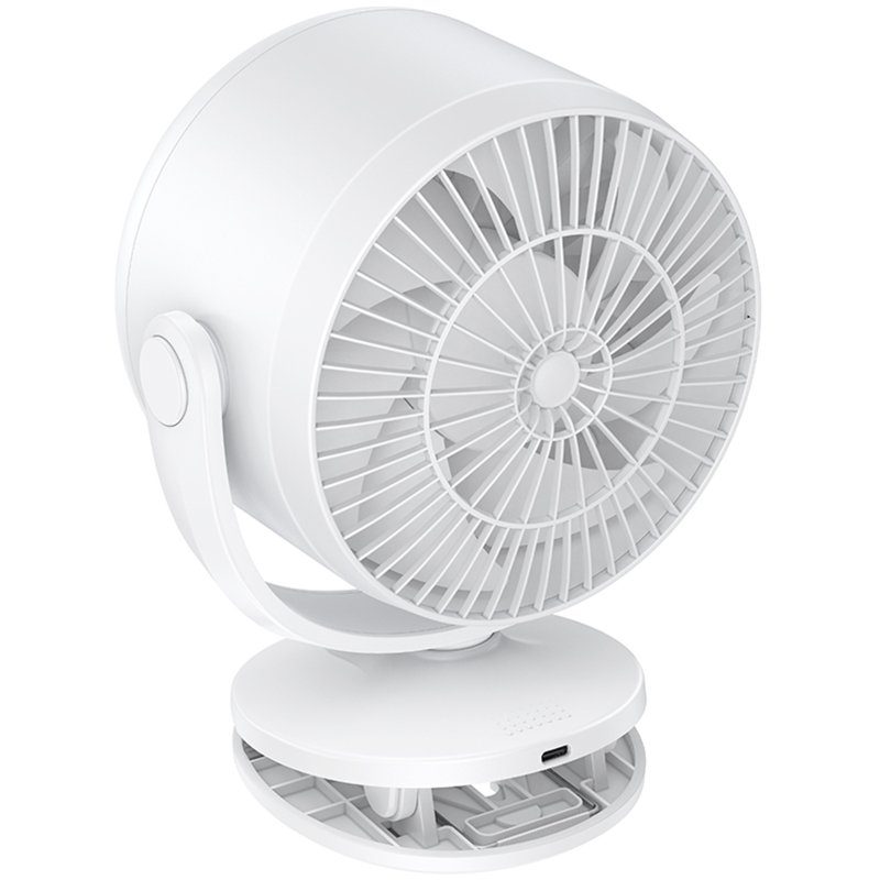 Портативний вентилятор Hoco HX608 handheld folding fan 3600 mAh White 5