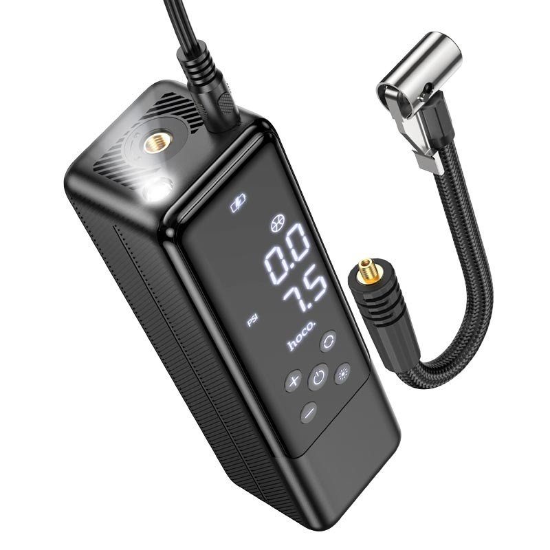 Автомобільний насос Hoco ZP5 May smart air pump Black 8