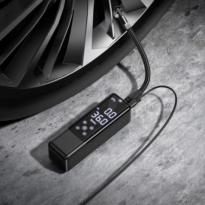 Автомобільний насос Hoco ZP5 May smart air pump Black 7
