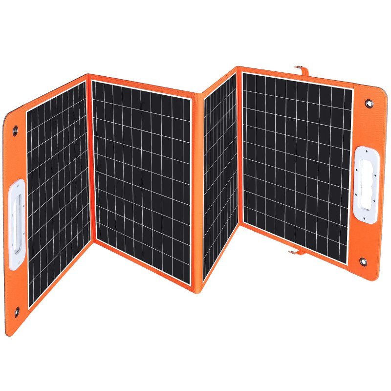 Портативна сонячна панель TSP-18V-100W Monocrystalline PD65W+QC3.0 (1USB-A/1C) Black 3