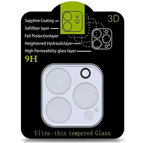 Захисне скло на камеру Full Block (тих.пак) для Apple iPhone 15 Pro (6.1") / 15 Pro Max (6.7") Прозорий