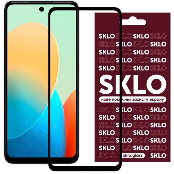 Захисне скло SKLO 3D для TECNO Spark 20C / Spark Go 2024 / Spark 20 Чорний