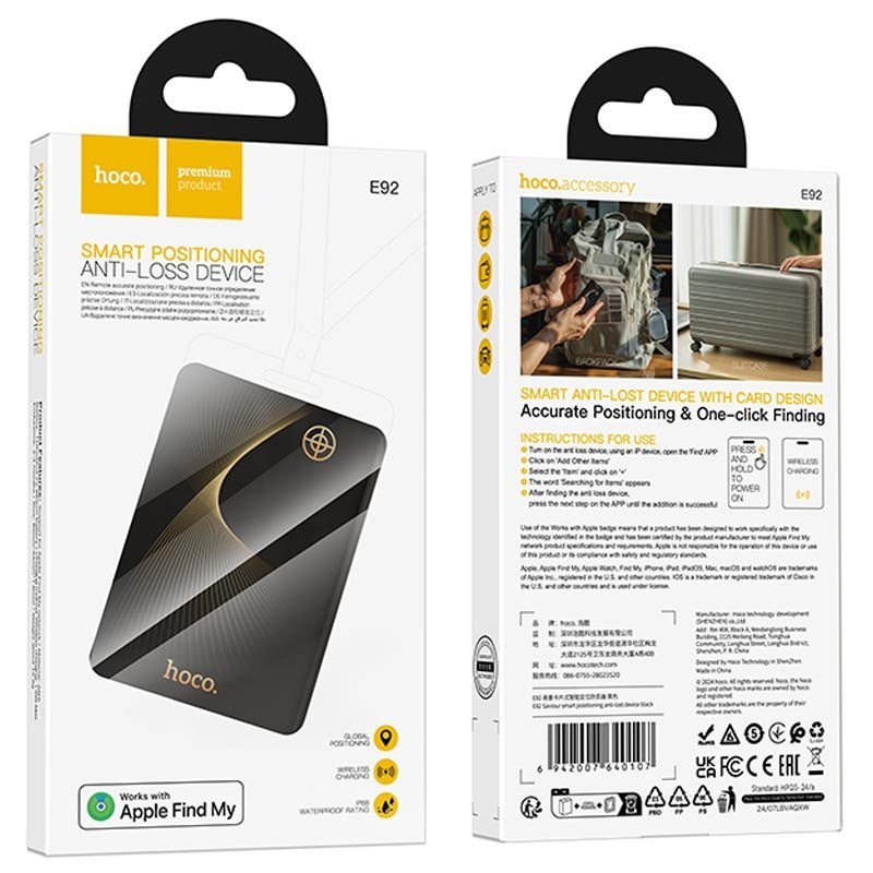 Трекер Hoco E92 Saviour 110 mAh Black 6
