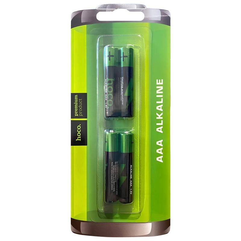 Батарейки Hoco AAA (LR3) Alkaline 4 pcs Black 3