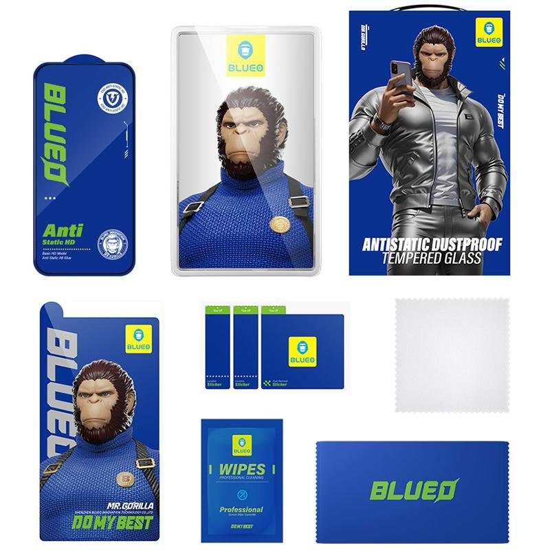 Захисне 2.5D скло Blueo Full Cover HD для Samsung Galaxy S26+ Чорний 6