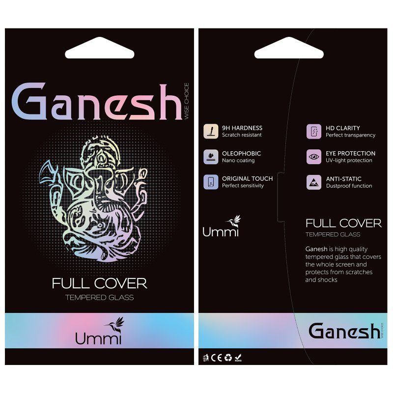 Захисне скло Ganesh (Full Cover) для Samsung Galaxy S26 Чорний 3