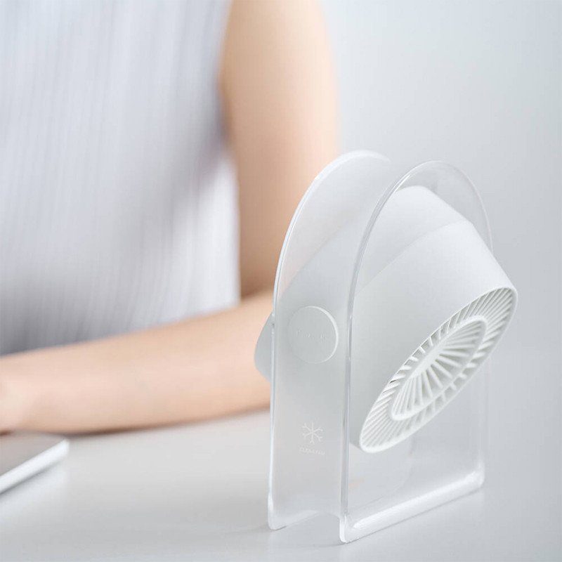 Портативний вентилятор WIWU WI-FS07 Snow desktop fan White 4