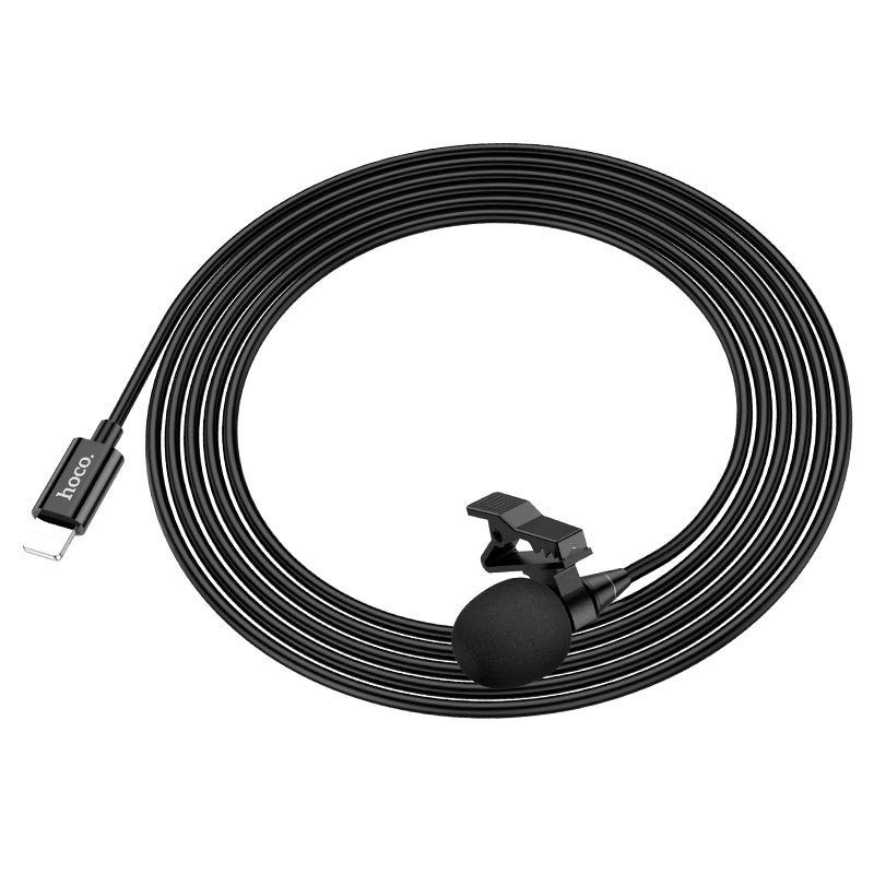 Мікрофон петличний Hoco L14 Lightning (2m) Black 7