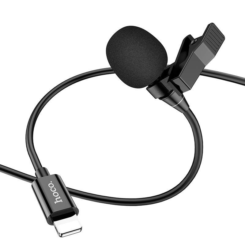 Мікрофон петличний Hoco L14 Lightning (2m) Black 5