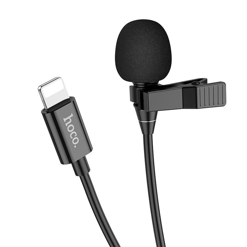 Мікрофон петличний Hoco L14 Lightning (2m) Black 2