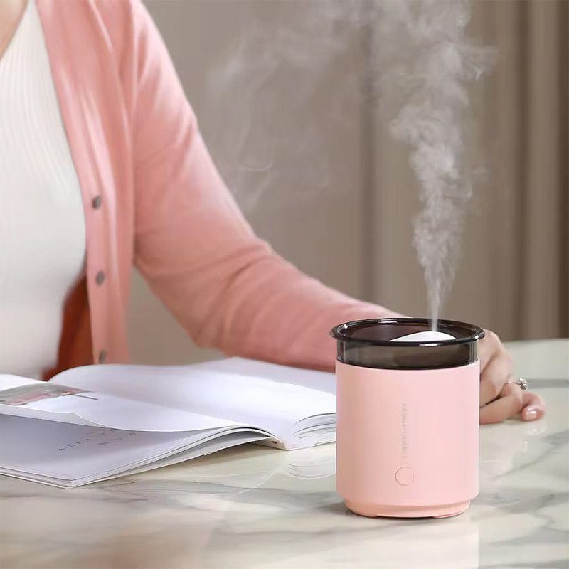 Зволожувач повітря з підсвічуванням WX106 Type-C/5V USB 200ml Pink 4