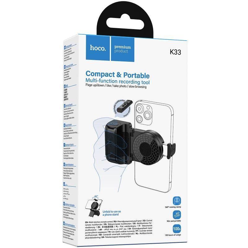 Тримач для селфі Hoco K33 Oleada Bluetooth Black 2