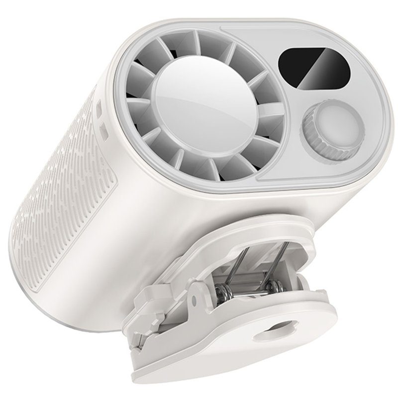 Портативний вентилятор Hoco HX609 handheld folding fan 3600 mAh White 4
