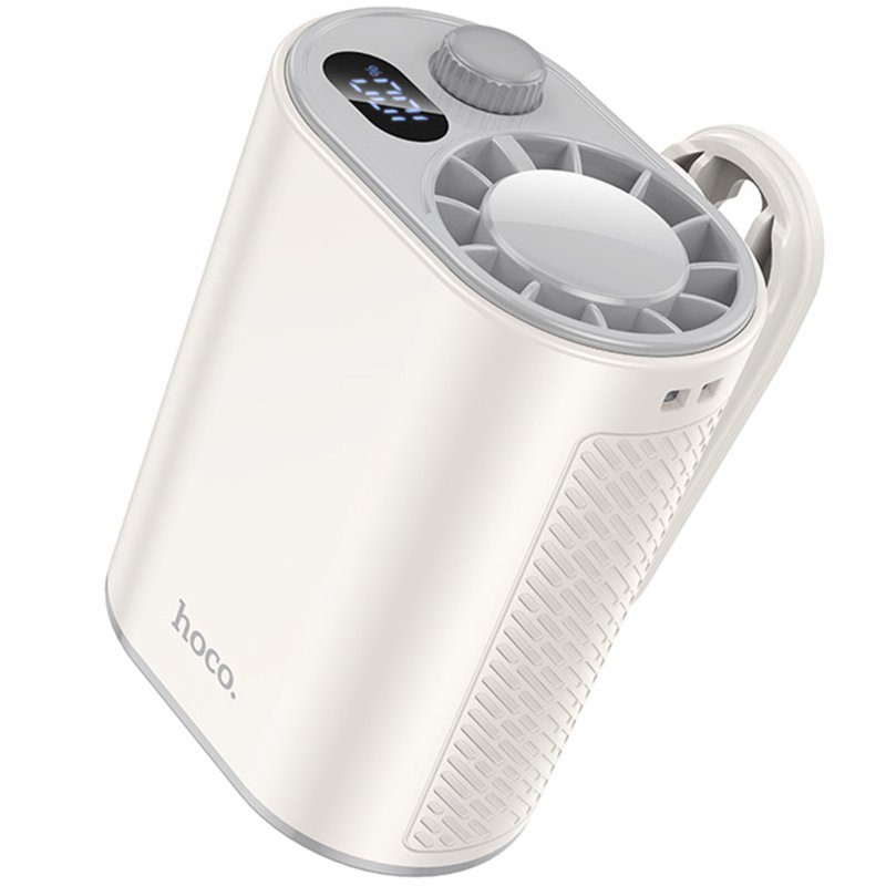 Портативний вентилятор Hoco HX609 handheld folding fan 3600 mAh White