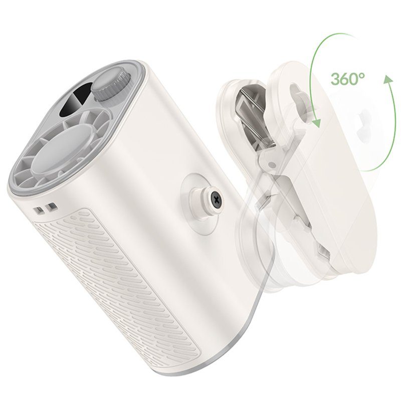 Портативний вентилятор Hoco HX609 handheld folding fan 3600 mAh White 5
