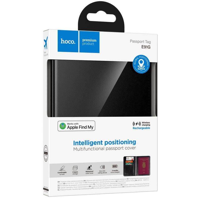Трекер Hoco E91G Tiger обкладинка паспорту + БЗП 100 mAh Black 2