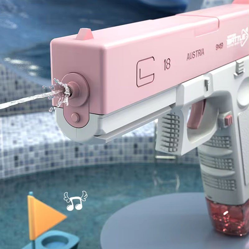 Водяний акумуляторний пістолет Glock Water Gun (250ml) with lithium battery Pink 4