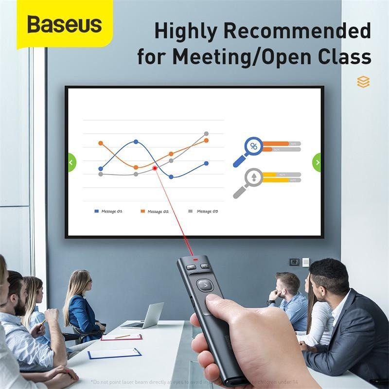Лазерна указка Baseus Orange Dot Wireless Presenter (Red Laser) (ACFYB-0) Grey 7