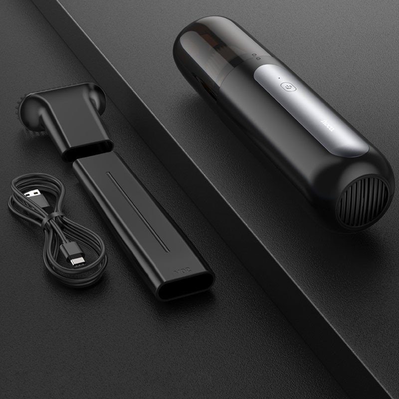Портативний пилосос Hoco ZP1 Cool portable car vacuum cleaner Black gray 8