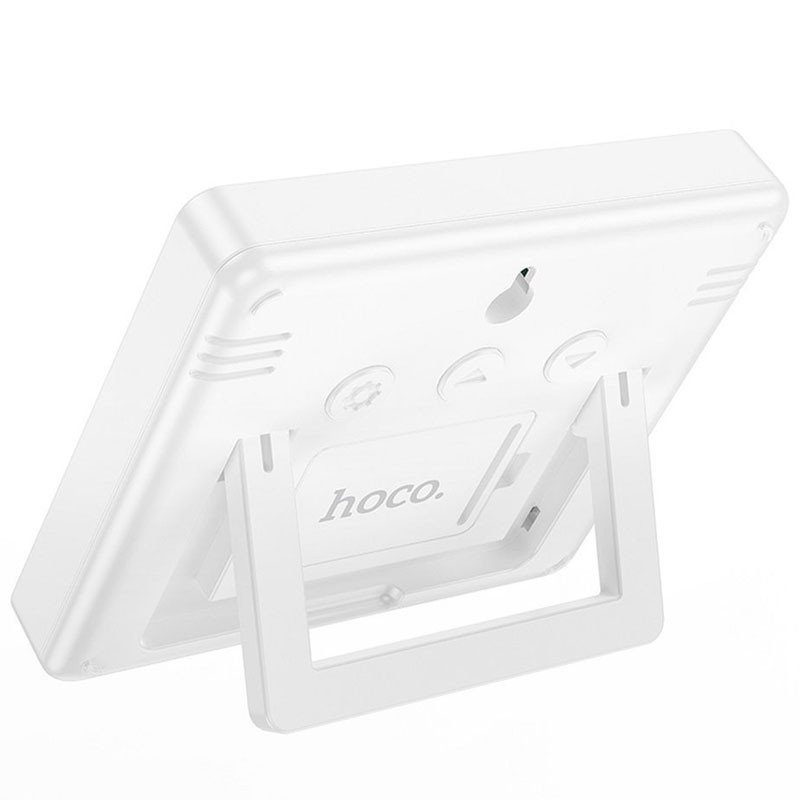 Електронний термогігрометр + годинник Hoco HX41 5in1 Indoor White 3
