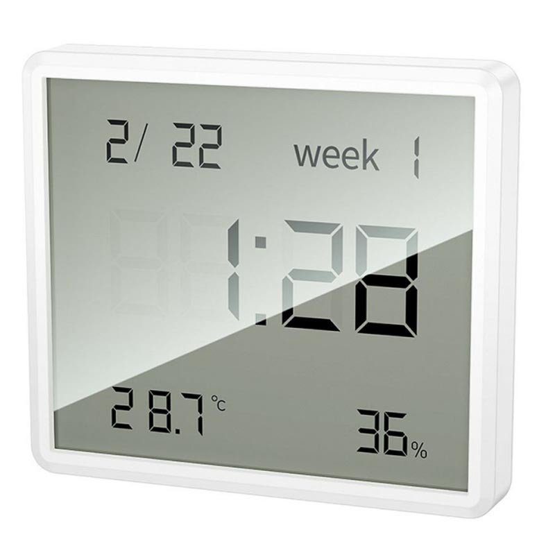 Електронний термогігрометр + годинник Hoco HX41 5in1 Indoor White 2
